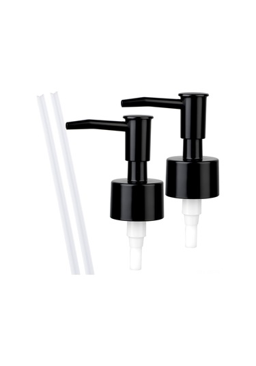 Ximistore9 2 Adet Siyah Sabun Dispenseri Değişim Pompa Kafa - Cam Botlar İçin Uyumlu, Sızıntısız, Ayarlanabilir Boyut, Çok Amaçlı Kullanım Siyah