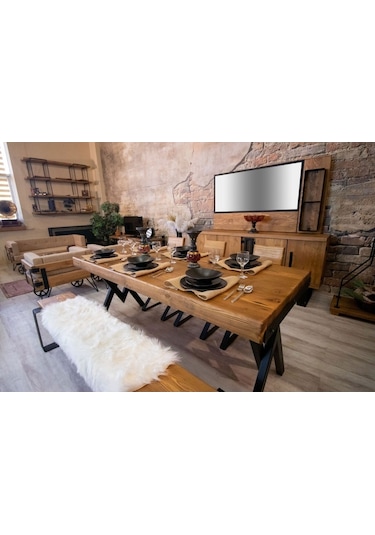 Ntconcept Masif Ağaç Loft Sehpa