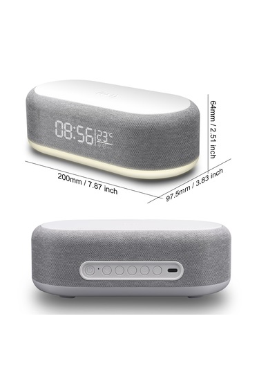 Çok Fonksiyonlu Masa Saati Çalar Saat Zaman Hızlı Şarj