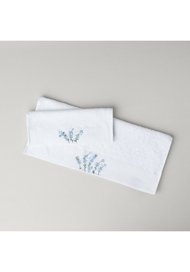 Linens Lunel Bambu 50x85 Cm Yüz Havlusu Beyaz Beyaz