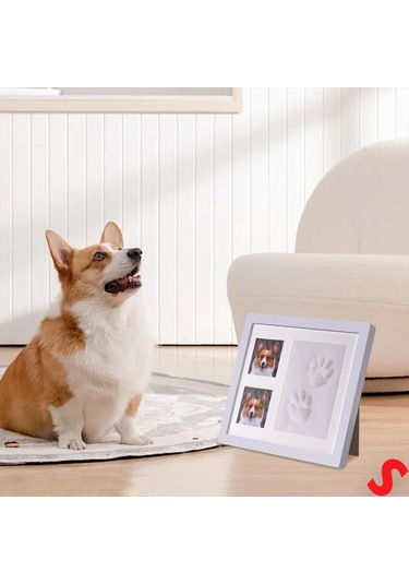 Kedi Köpek Pati İzi Resim Çerçevesi, 27,5cm X 23,5cm