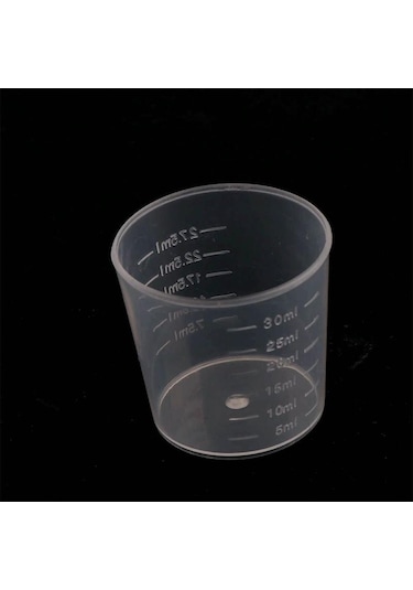 20 Adet 30 Ml Plastik Mezun Ölçüm Kabı Sıvı Konteyner Epoksi Yapma Aracı