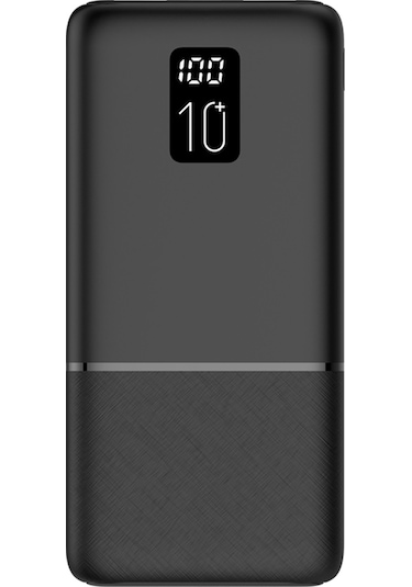 Logia P10 10000 Mah Led Ekranlı Slim 2.1a Powerbank Siyah