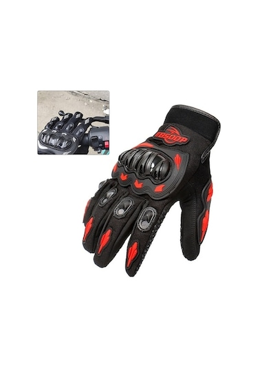 Pazly Tam Parmak Motosiklet Eldiveni Ekran Uyumlu Erkek Modeli Ts - Dayanıklı Ve Konforlu