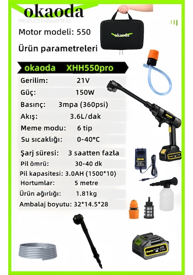 Okaoda XH550PRO Yıkama Makinesi