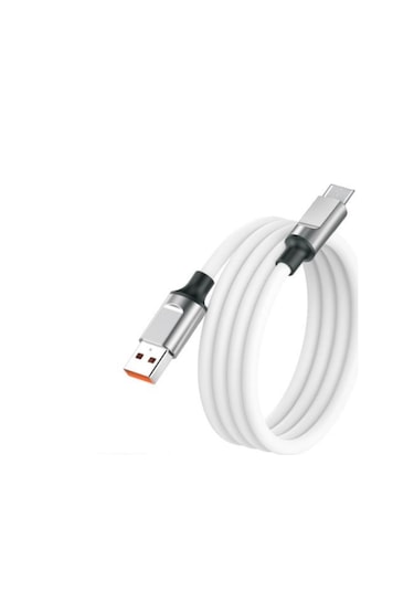 Torima 3.0A Micro Silikon Şarj Data Kablosu Beyaz