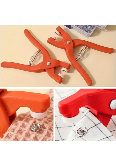 Buffer Plastik Çıt Çıt Pensi Kıyafet, Bebek Önlüğü, Gömlek Ve Tekstil Ürünleri İçin Çıtçıt Takma Aleti