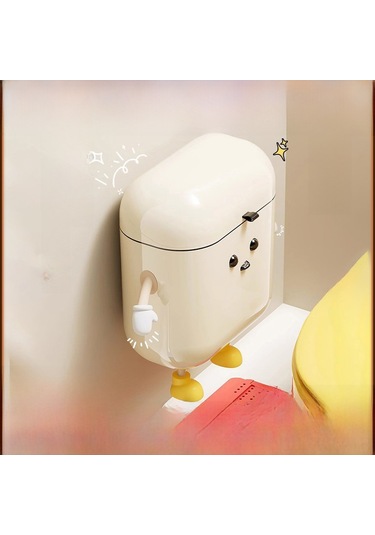 Kosona Banyo/mutfak Duvar Tipi Açık Açılışlı Poşet Kutusu - Deliksiz Kurulum, Su Geçirmez, Koku Engeli, Orta Boy Diğer