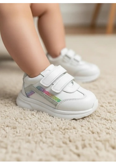 Tuğba Ortopedi 193 Bebek Deri Sneaker Beyaz