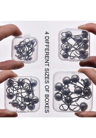 Mrlurion 1 Kutu 2g 3g 7g 10g 12g 18g 20g Balıkçılık Kanca, Jig Kanca Yuvarlak 17g 17g