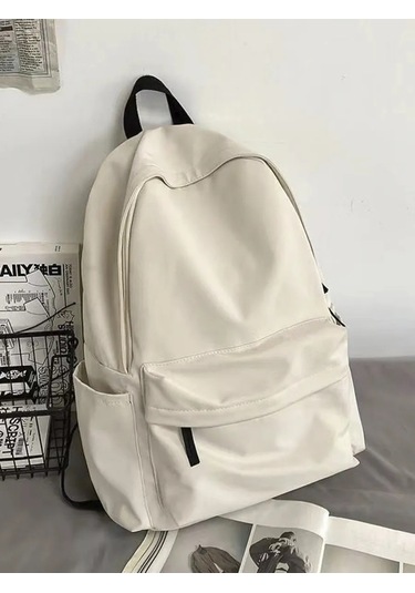 Dommaarket Gençler İçin Okul Sırt Çantası 267406852 Beyaz