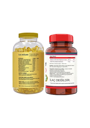 Flx Omega 3-6-9 Balık Yağı 90  Softgel & Nevfix Magnesıum Cıtrate