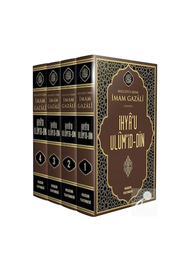 İhya-u Ulumid'din Büyük Boy (4 Cilt) Şamua / İmam Gazali 9789944301237