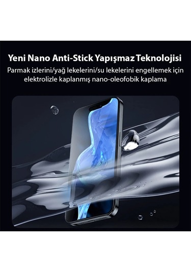 Ally iPhone Uyumlu 15 Pro Full Hd Kırılmaz Cam Ekran Koruyucu- 5775