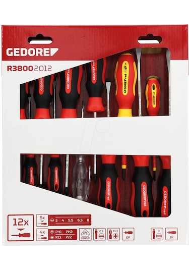 Gedore Red R38002012 Tornavida Takımı 12 Parça 3301273