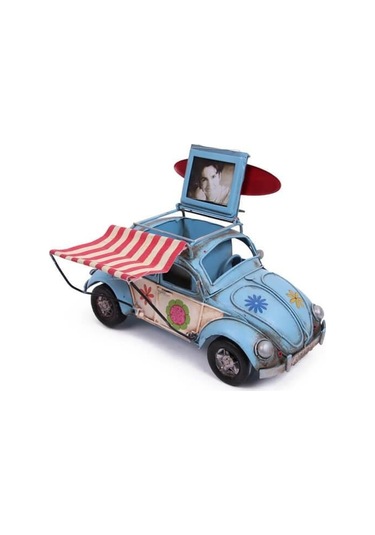 Dekoratif Metal Araba Tenteli - Çerçeveli Ve Kalemlik