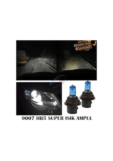 Hb5 9007 Beyaz Işık Far Ampulü 12V