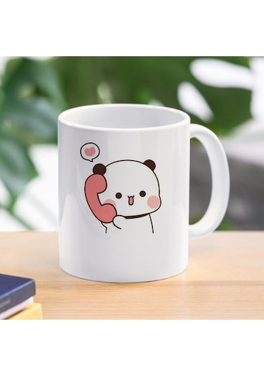 Novahub Mocha Kedi Panda Çift Seramik Kahve Çay Bardakları, 17 Adet, Ev/kahvaltı/hediye Diğer