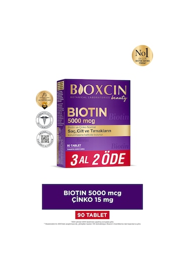 Bioxcin Biotin 5000 Mcg 90 Tablet