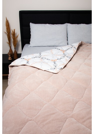 Çift Taraflı Wellsoft Lüks Yorgan Bej