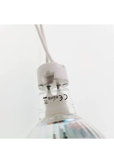20 Adet G5.3 Seramik Kuvars Lamba Duyu Soketi Mumluk Silikon Kablo Halojen Lambalar, Led Lambalar İçin, Beyaz, 15 Cm