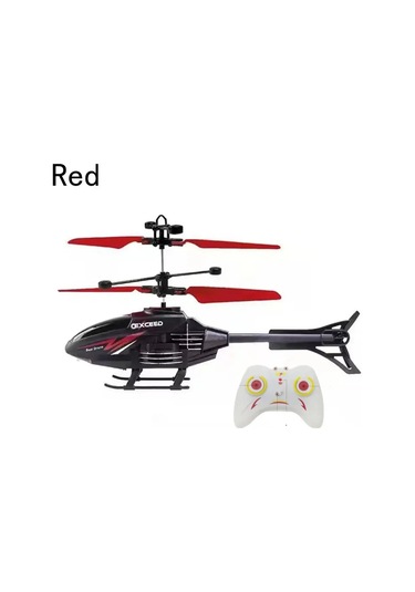 Hobiler Şarj Edilebilir Mini Drone Uzaktan Kumandalı Uçak Uçan Helikopter Red