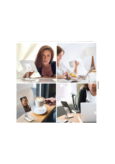 Telefon Tutucu Tablet Standı Uzayabilen Model Kayırmaz Tabanlı