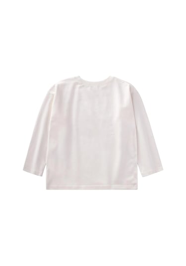 Mevsimlik Basic T-shırt 8-14 Yaş Kırık Beyaz Kırık Beyaz