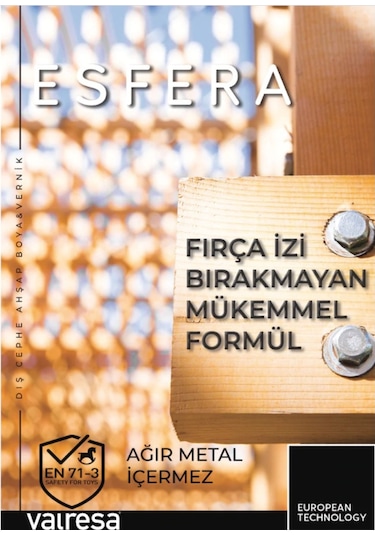 Esfera Ithal Su Bazlı Şeffaf Vernik Mat - Ipekmat 1 Lt & 2.5 Lt