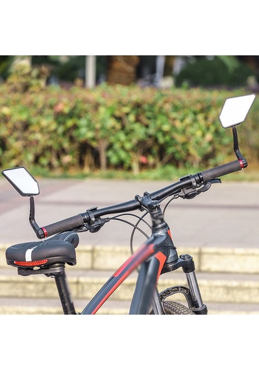 Yifomall Bisiklet Geribakış Aynası, Dönebilen Büyük Çerçeve, Dağ Bisikleti/santralit İçin, Sağlıklı Sürüş İçin Sol-sağ Çift Seti