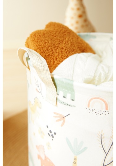 Home Wave Çocuk Odası Dinozor Desenli Oyuncak Sepeti 33 x 40 cm