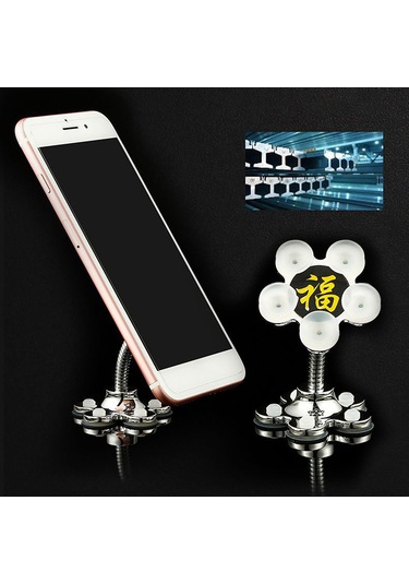 Geeksen Araç İçin Çift Yönlü Süngerli Telefon Tutucu, Tek Elle Kontrol, 4-6.5 İnç Telefonlar İçin, Sürücü Güvenliği Sağlar, 6 Renkten Seçim