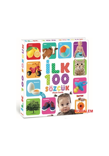 Diytoy İlk 100 Sözcük Flash Cards Eğitici Kart Zeka Kartları