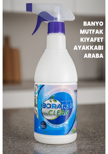Boraksil Bor Katkılı Leke Çıkarıcı 1 Lt - Ekstra Kuvvetli - Çok Amaçlı - Kimyasalı Az Doğal İçerik
