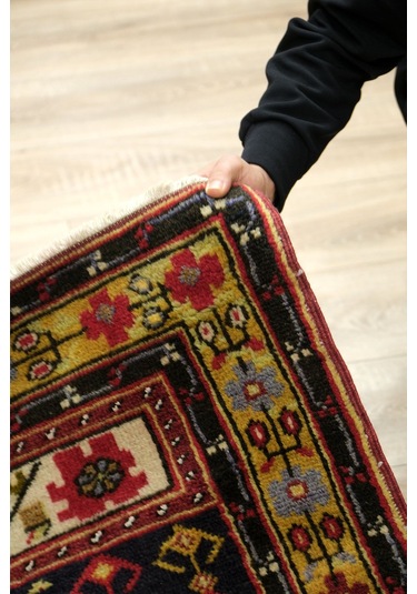 Anatolia El Dokuma Halısı - %100 Doğal Yün - Leh1004500163 Kırmızı