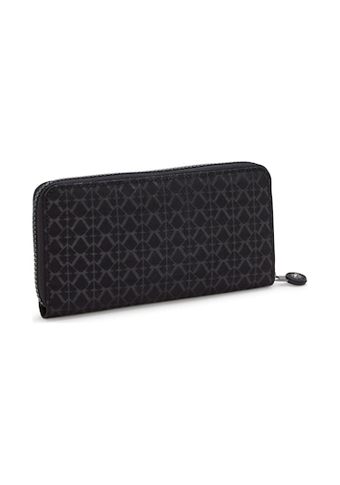 Kipling Kıplıng Money World Büyük Boy Cüzdan Siyah Sıgnature Emb Siyah
