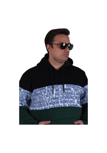 Starbattal Büyük Beden Kapüşonlu 3ip Sweat Transforming 25713 Lacıvert Lacivert