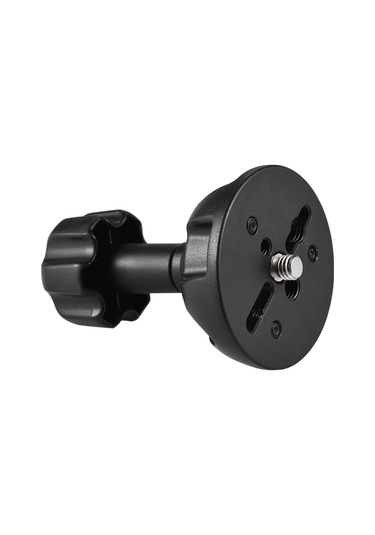 Samdoo 75mm Alüminyum Tripod转接器 - 3/8" Arayüz, 1/4" & 3/8" Hızlı Montaj Vidalari İle, Bowl Tipi Tripodlardan Düzüme Dönüştürücü