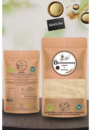 Taş Değirmenden Gurme & Organik Atalık İrmik Semolina 500 G