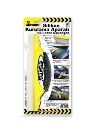 Automix Silikon Su Çekme Oto Kurulama Aparatı Çekçek Cam Sil