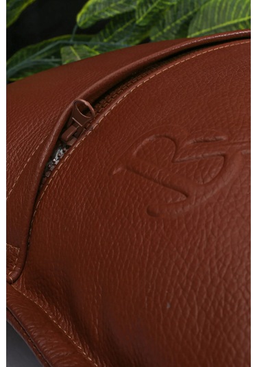 Premium Dekoratif Taba Deri Kırlent Kılıfı/ev Ve Ofis Için Gerçek Deri 45x45cm Kırlent Kılıfı Taba