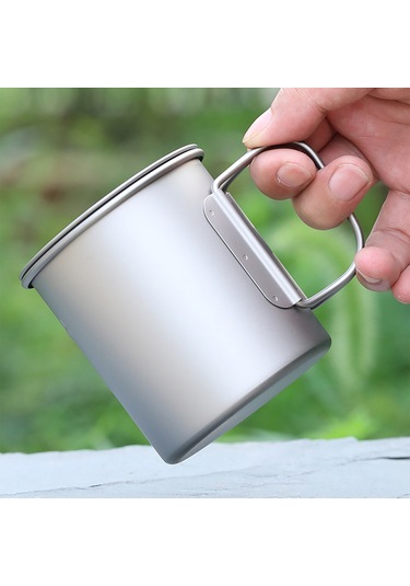 Ranyeek Hafif Ve Korozyona Dayanıklı 375ml Titan Bardak - Ev Ve Doğa İçin Ta8305b 83g Gümüş