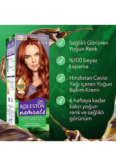 Koleston Naturals Boya 6/34 Bakır Kumral