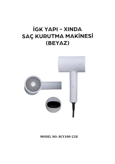 İgk Yapı Xında Katlanır Saç Kurutma Makinesi Rcy180-22b