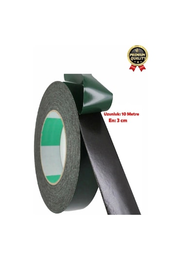 Premium Ultra Güçlü İz Bırakmaz Elastik Yapılı Çift Taraflı Akrilik Köpük Bant 36mm - 10m - 1 Adet