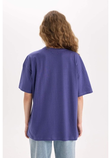 DeFacto Oversize Geniş Kalıp Bisiklet Yaka Baisc Düz Kısa Kollu Tişört V4136AZ25SMPR160 DeFacto Oversize Geniş Kalıp Bisiklet Yaka Baisc Düz Kısa Kollu Tişört V4136AZ25SMPR160