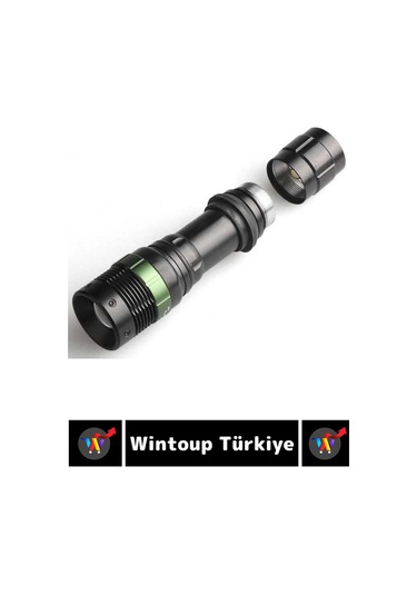 Özel Kompakt Kamp Avcı Balıkçı Deprem Enerji Tasarruflu 3 Modlu Zoomlu Güçlü Beyaz Işık El Feneri Çok Renkli