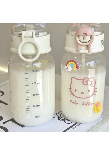 Suofeng 0.5l Termos Bardak Pembe Kartoon Desenli, 12 Saat Isı/soguk Saklama, Dayanıklı Plastik Dış, Paslanmaz Çelik İç, Günlük Kullanim İçin Hafif Yeşil