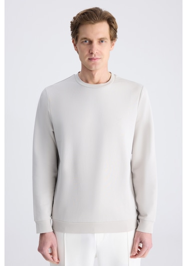 D'S Damat Ds Damat Regular Fit Taş Düz Pamuklu Sweatshirt 5hce247021053 S01