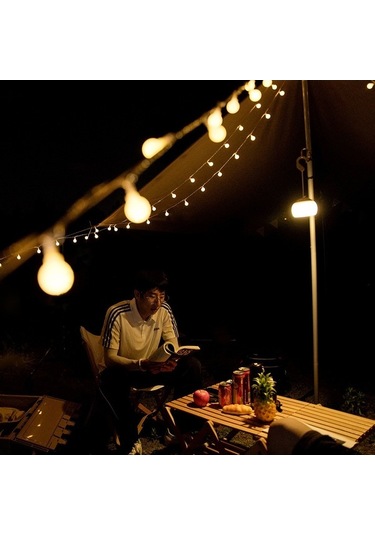 Tongxida 3 Çizgili 10m 100 Led Su Geçirmez Balon Işık Zinciri - Gölge Olmayan, Tüm Led'ler Eşit Parlak - Kamp, Çadır, Açık Ha Çok Renkli